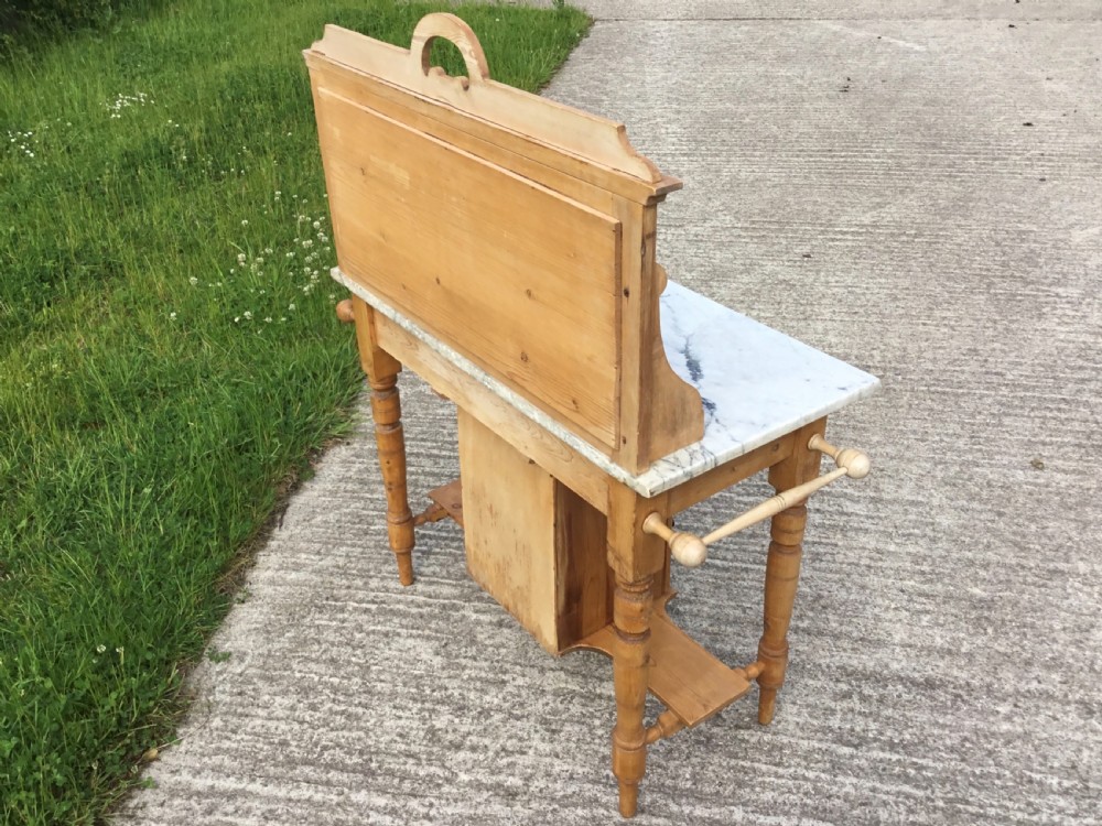 Pine & Marble Washstand View VI