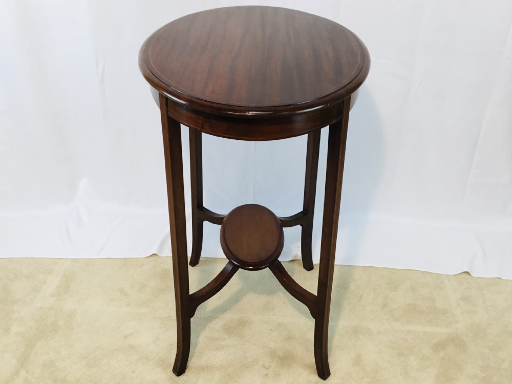 Inlaid Oval Mahogany Edwardian Table  View IX