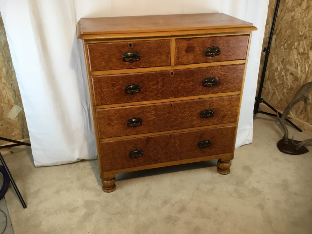 Victorian Painted Pine Chest of Drawers View II