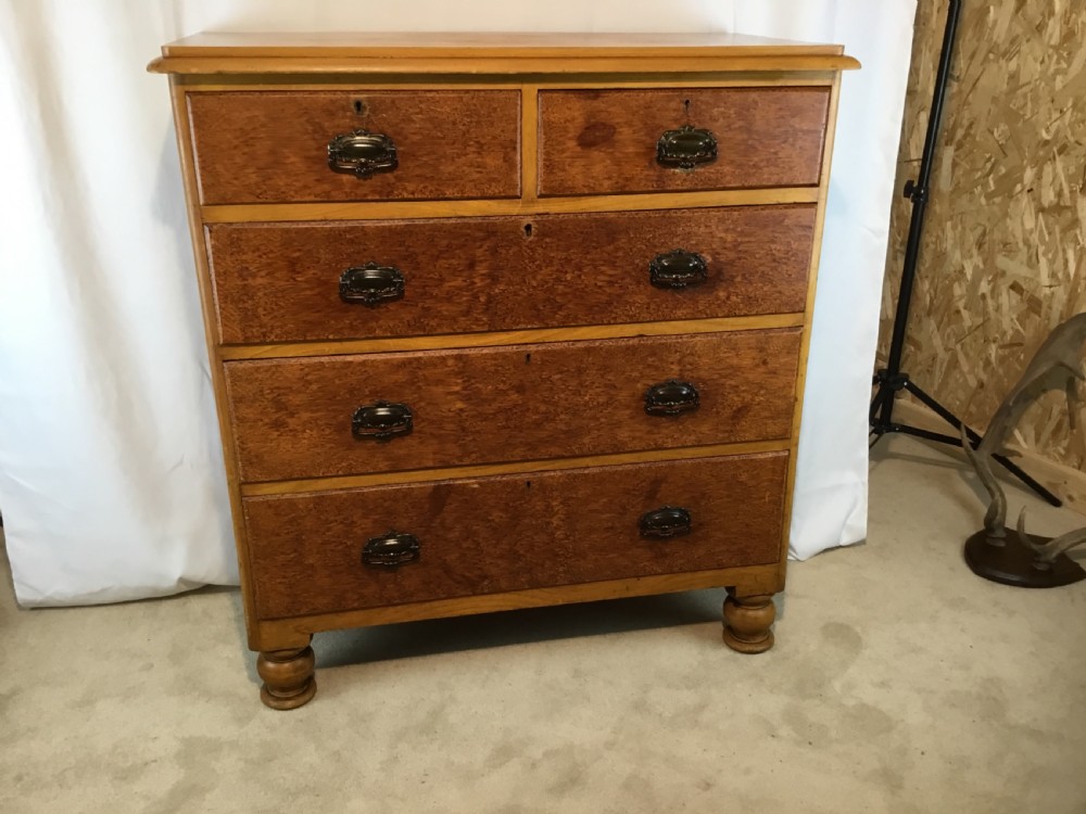 Victorian Painted Pine Chest of Drawers View IV
