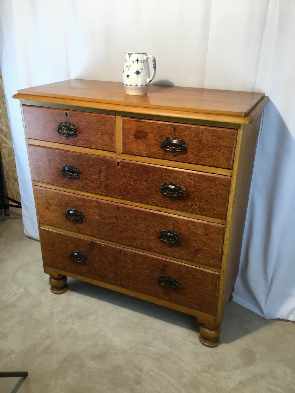 Victorian Painted Pine Chest of Drawers View XIII