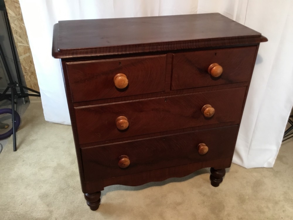 Smart Original Victorian Pine Chest of Drawers  View II