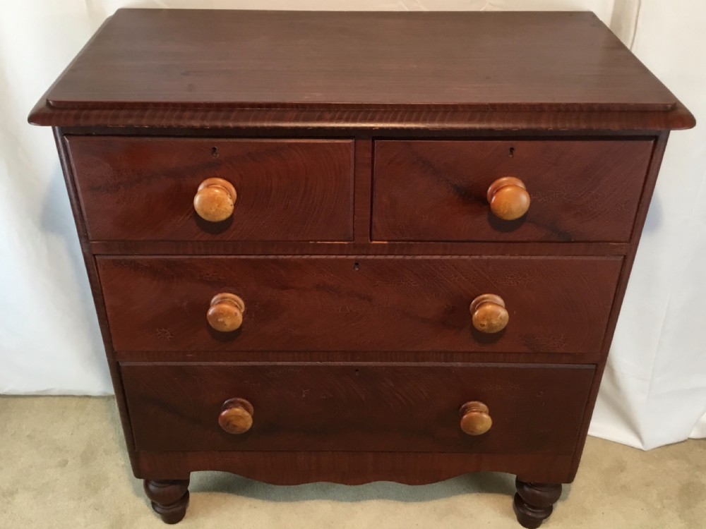 Smart Original Victorian Pine Chest of Drawers  View IX