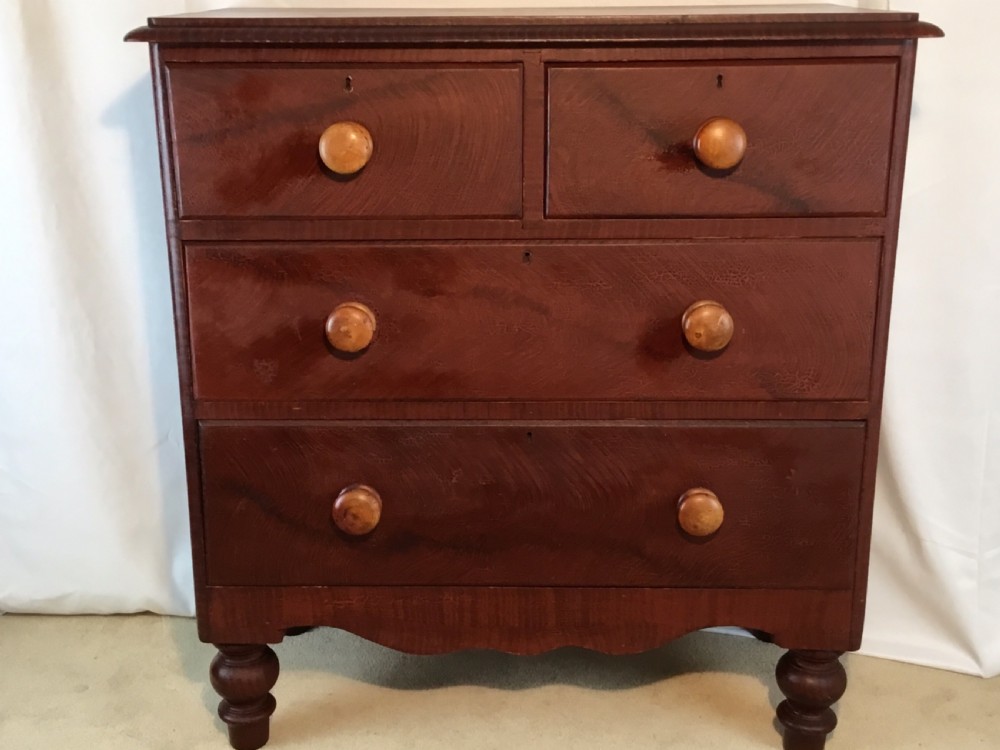 Smart Original Victorian Pine Chest of Drawers  View X