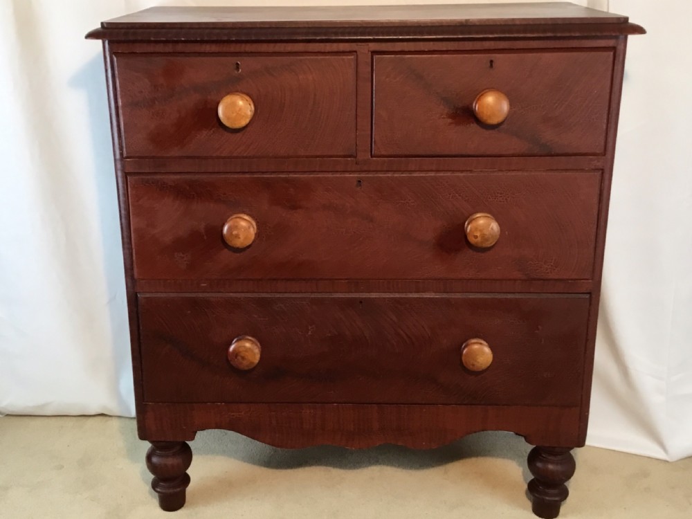Smart Original Victorian Pine Chest of Drawers  View XI