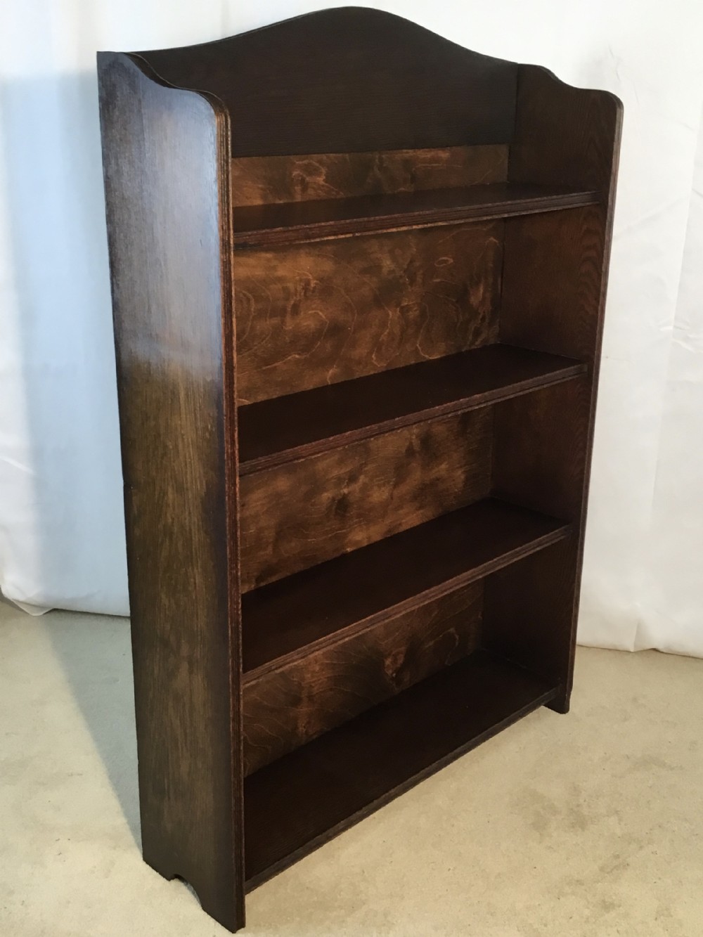 Edwardian Oak Open Shelf Bookcase