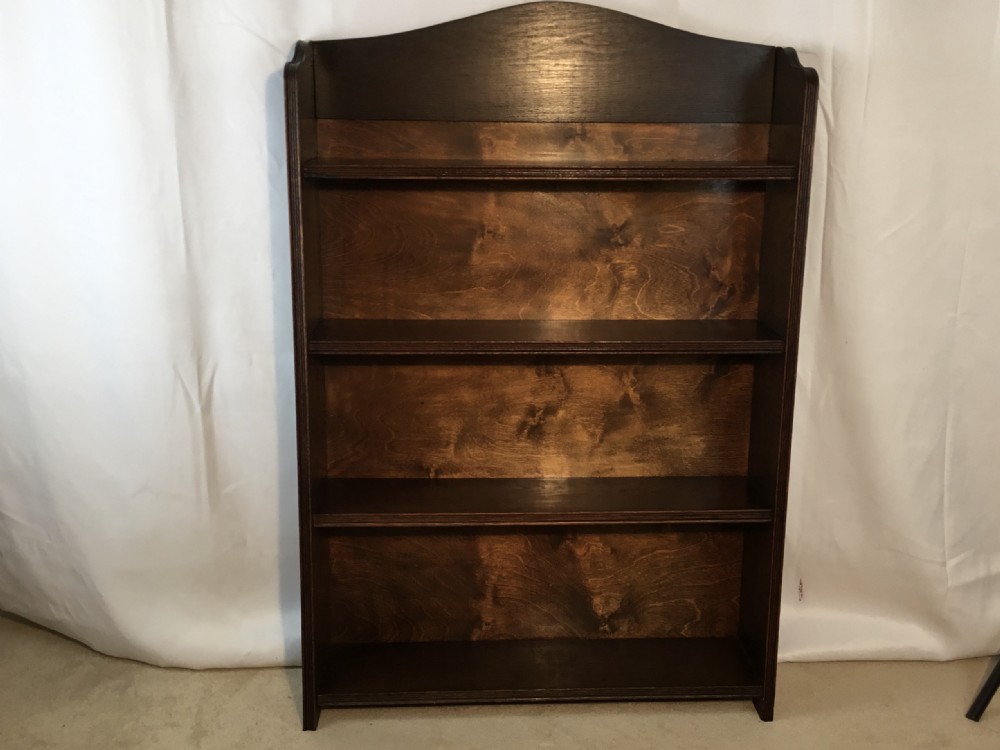 Edwardian Oak Open Shelf Bookcase View VIII