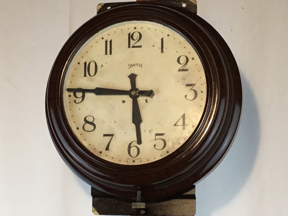 Smiths Bakelite WW2 Military Wall Clock View VII