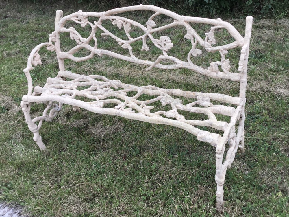 Naturalistic Cast Iron Garden Bench