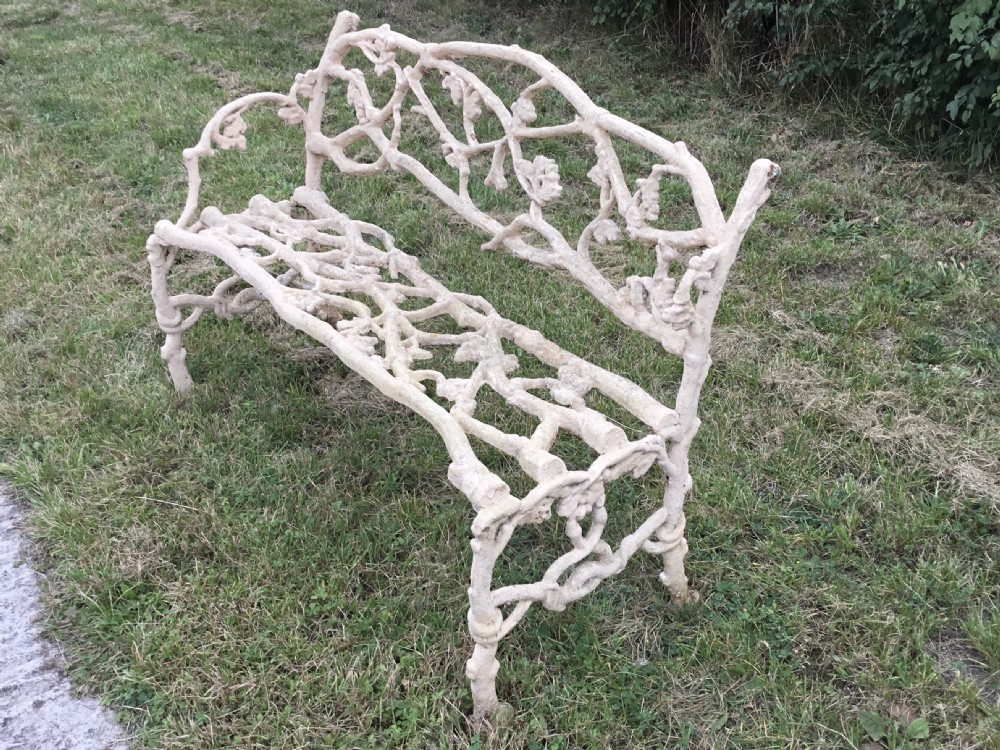 Naturalistic Cast Iron Garden Bench View II