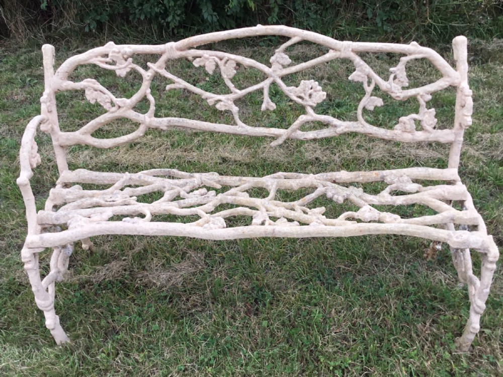 Naturalistic Cast Iron Garden Bench View III