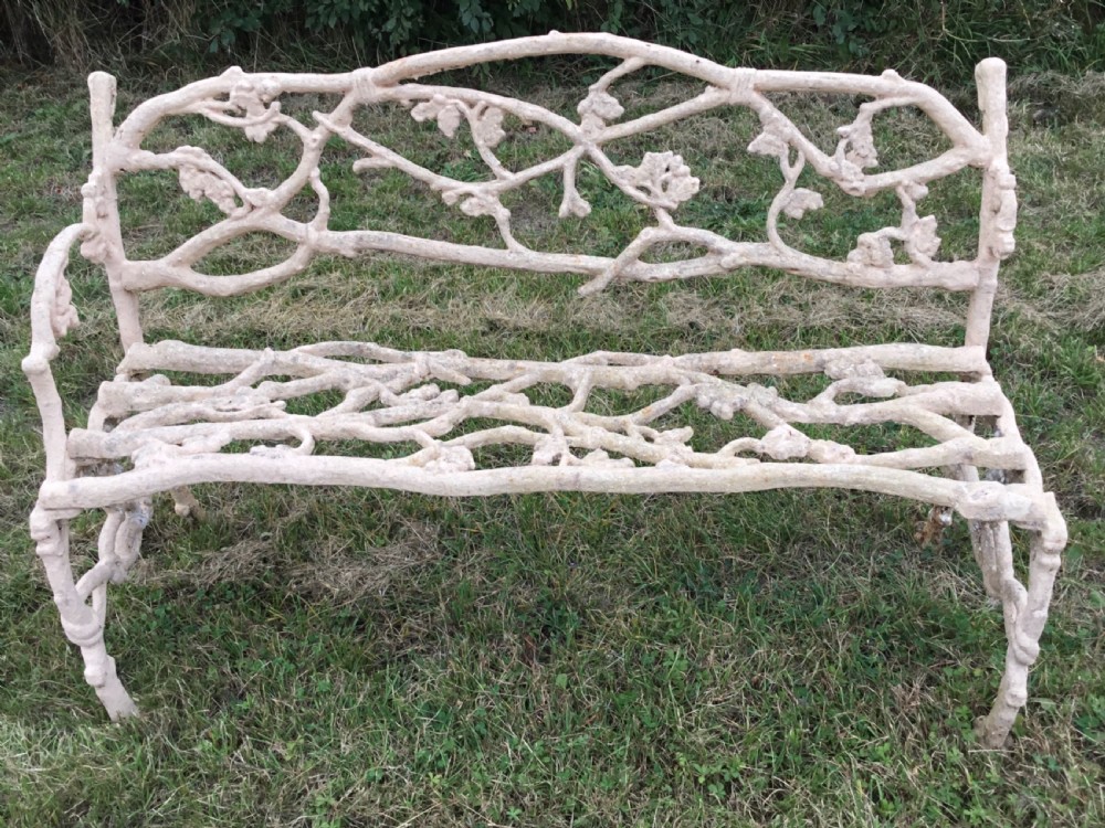 Naturalistic Cast Iron Garden Bench View X