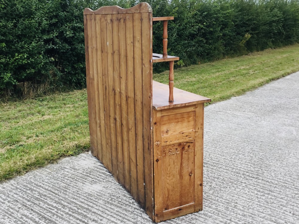 Victorian Country House Stripped Pine Kitchen Dresser View IX
