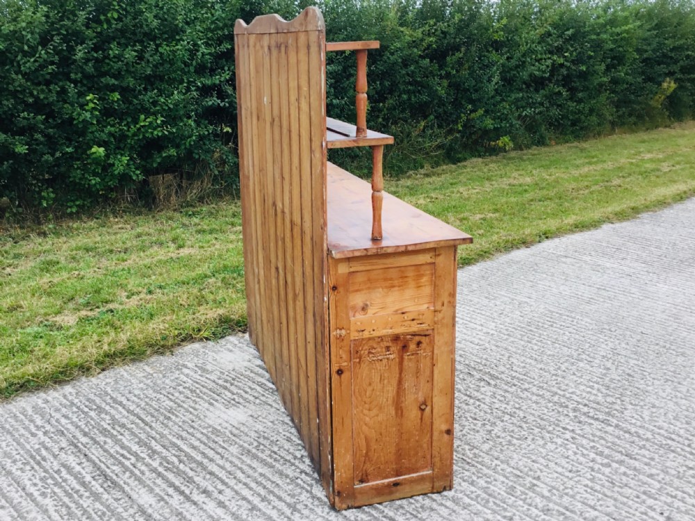 Victorian Country House Stripped Pine Kitchen Dresser View X