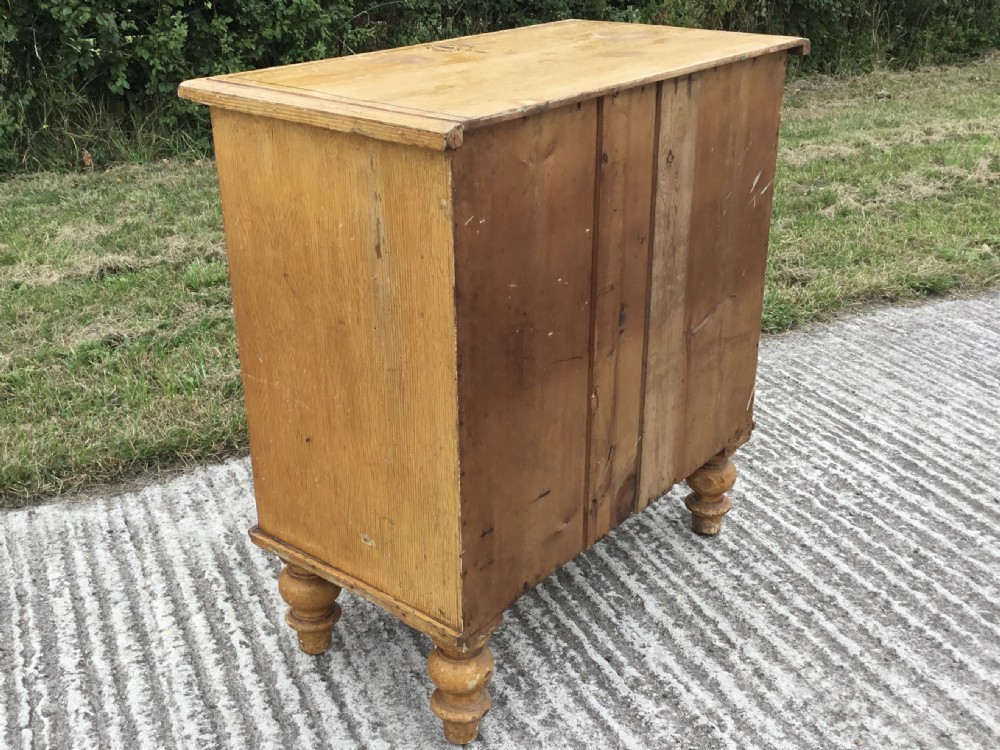 Decorative Original Painted Victorian Chest of Drawers View XII