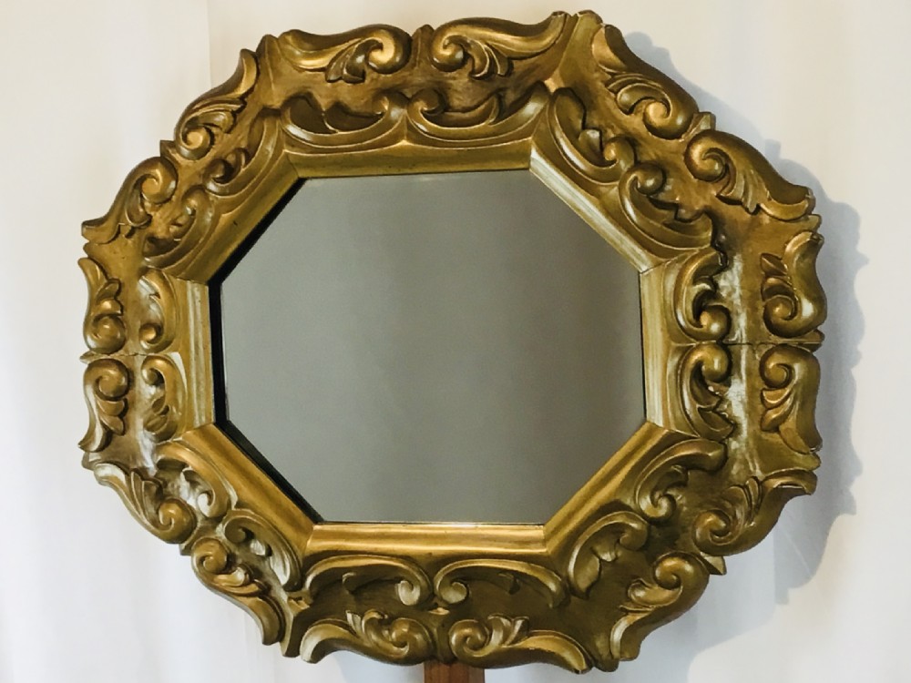 Gilded Carved Wood Wall Mirror
