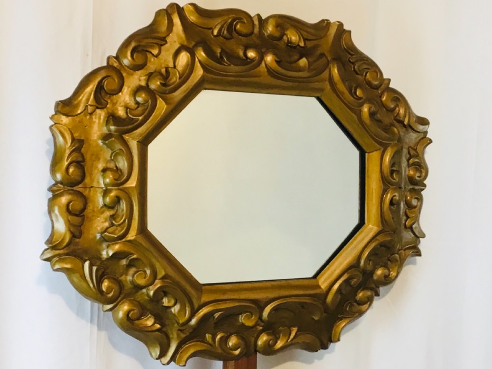 Gilded Carved Wood Wall Mirror View IV