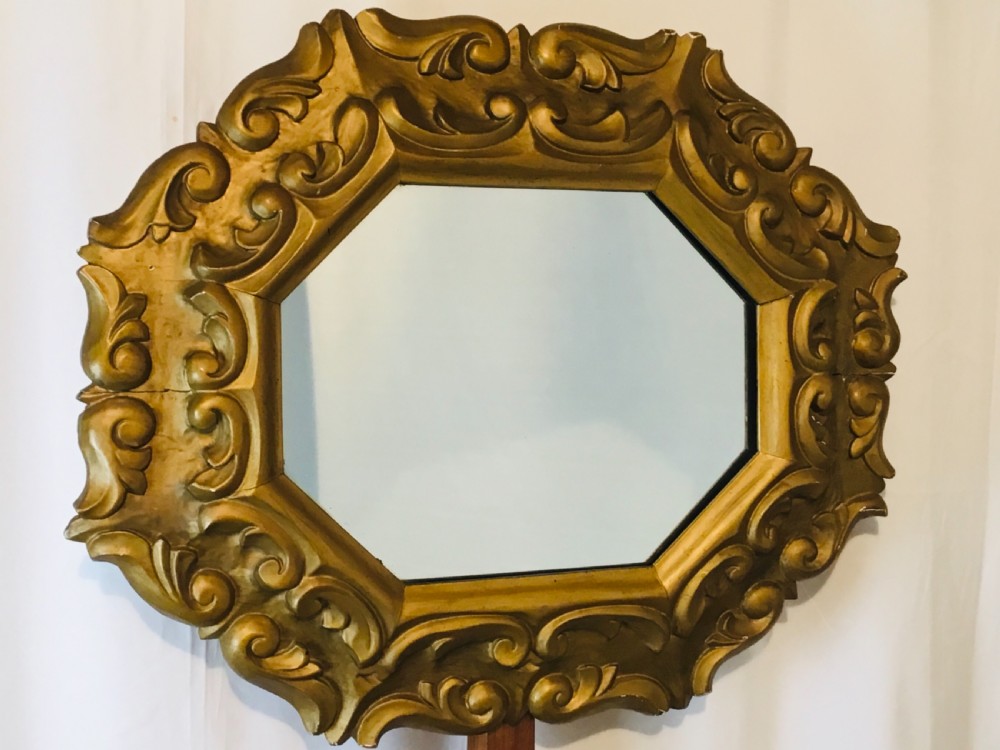 Gilded Carved Wood Wall Mirror View XI