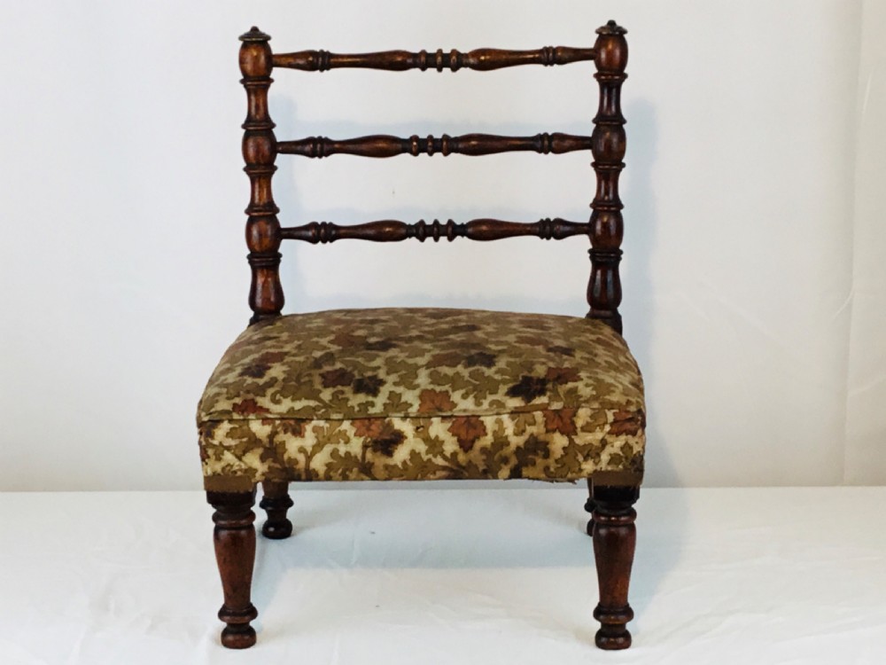 Stunning Regency Rosewood Child’s or Dolls Chair View XII