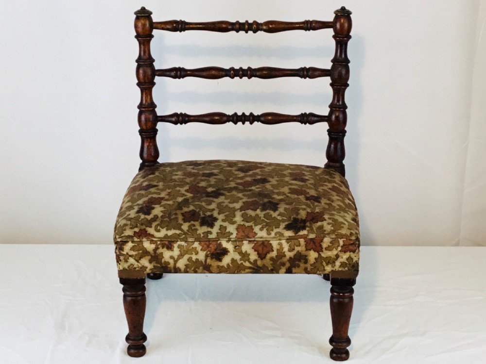 Stunning Regency Rosewood Child’s or Dolls Chair View XIII