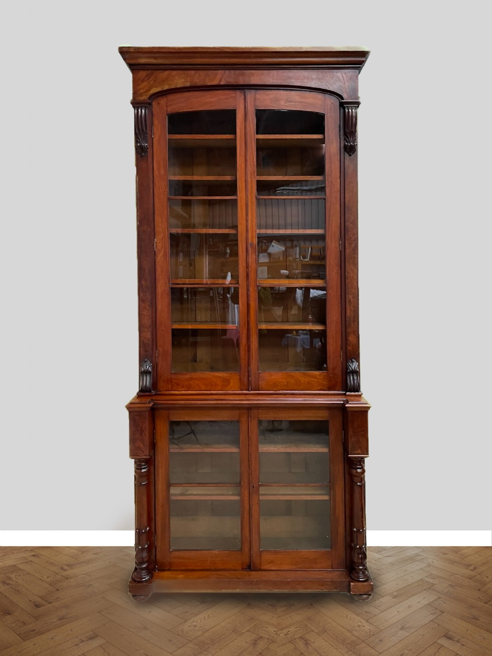 Fabulous Tall Gentleman’s Library Bookcase 