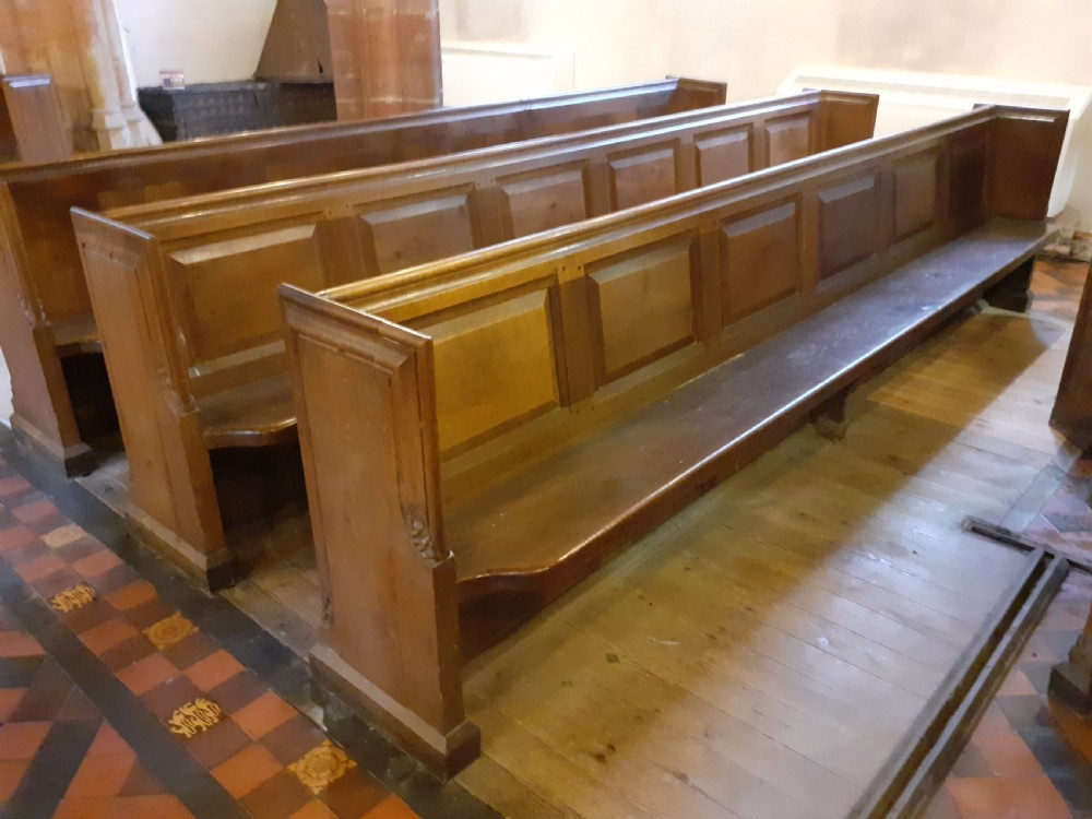 Victorian 12ft 6inch Solid Oak Pew 