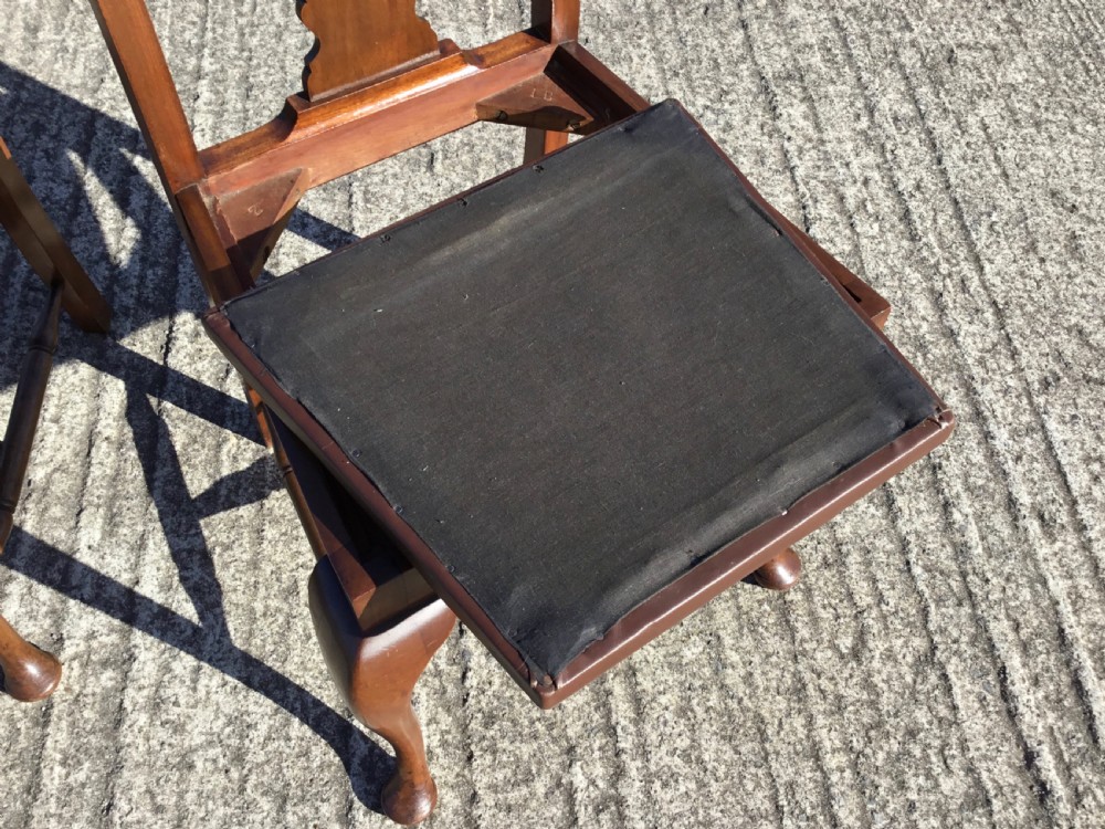 Superb Set of Six Queen Anne Style Dining Chairs  View VII