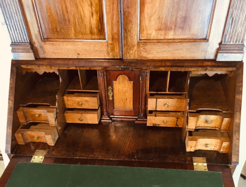 Georgian Cupboard Bureau Bookcase View IX
