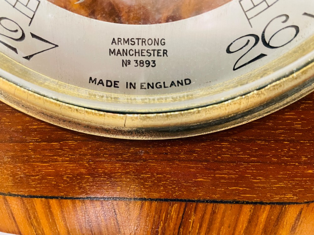 Kingwood, Mahogany & Walnut Aneroid Barometer View V