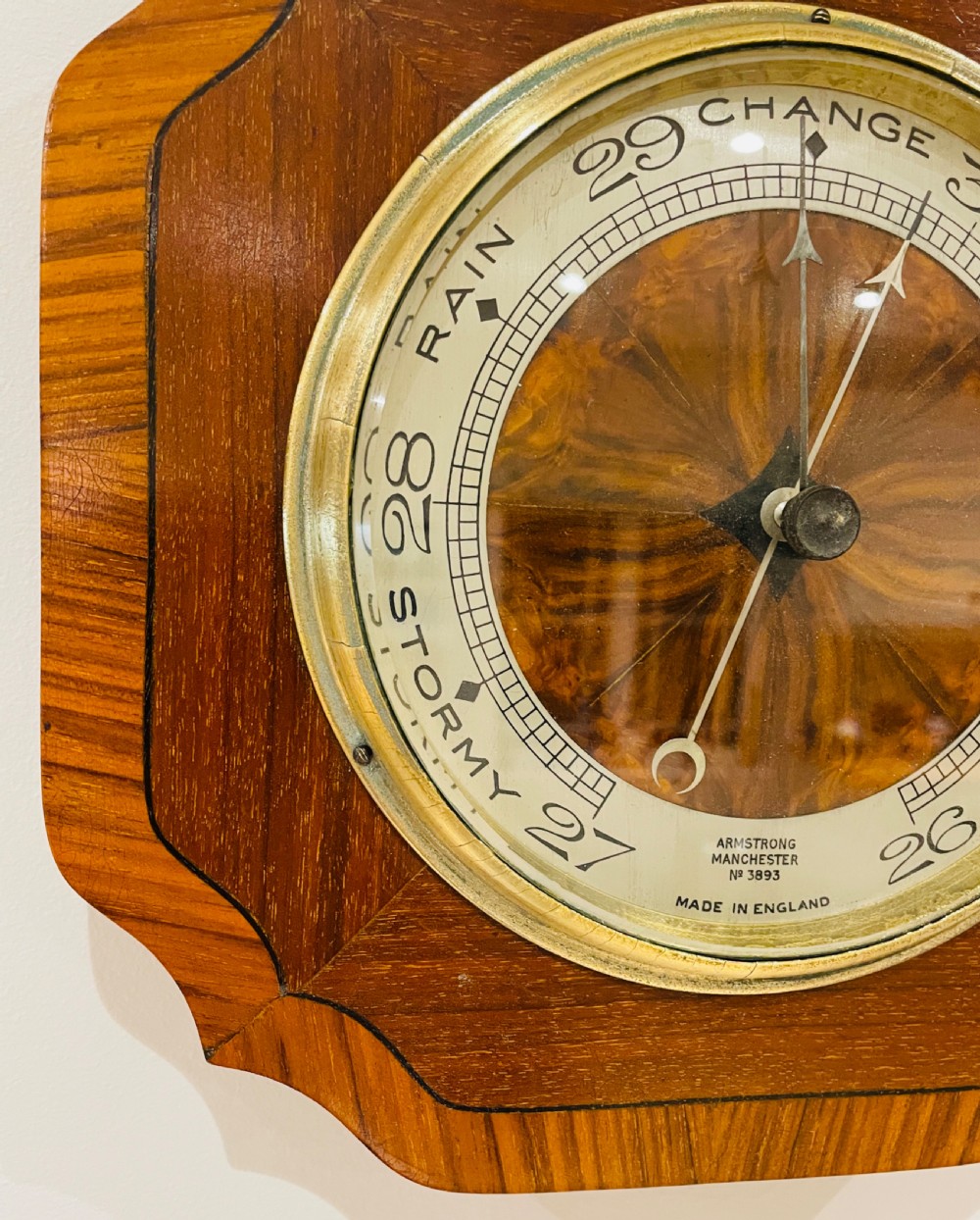 Kingwood, Mahogany & Walnut Aneroid Barometer View VIII