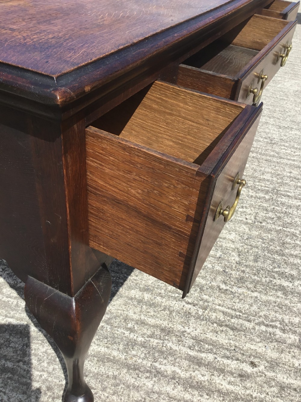 Oak Side Desk View VII