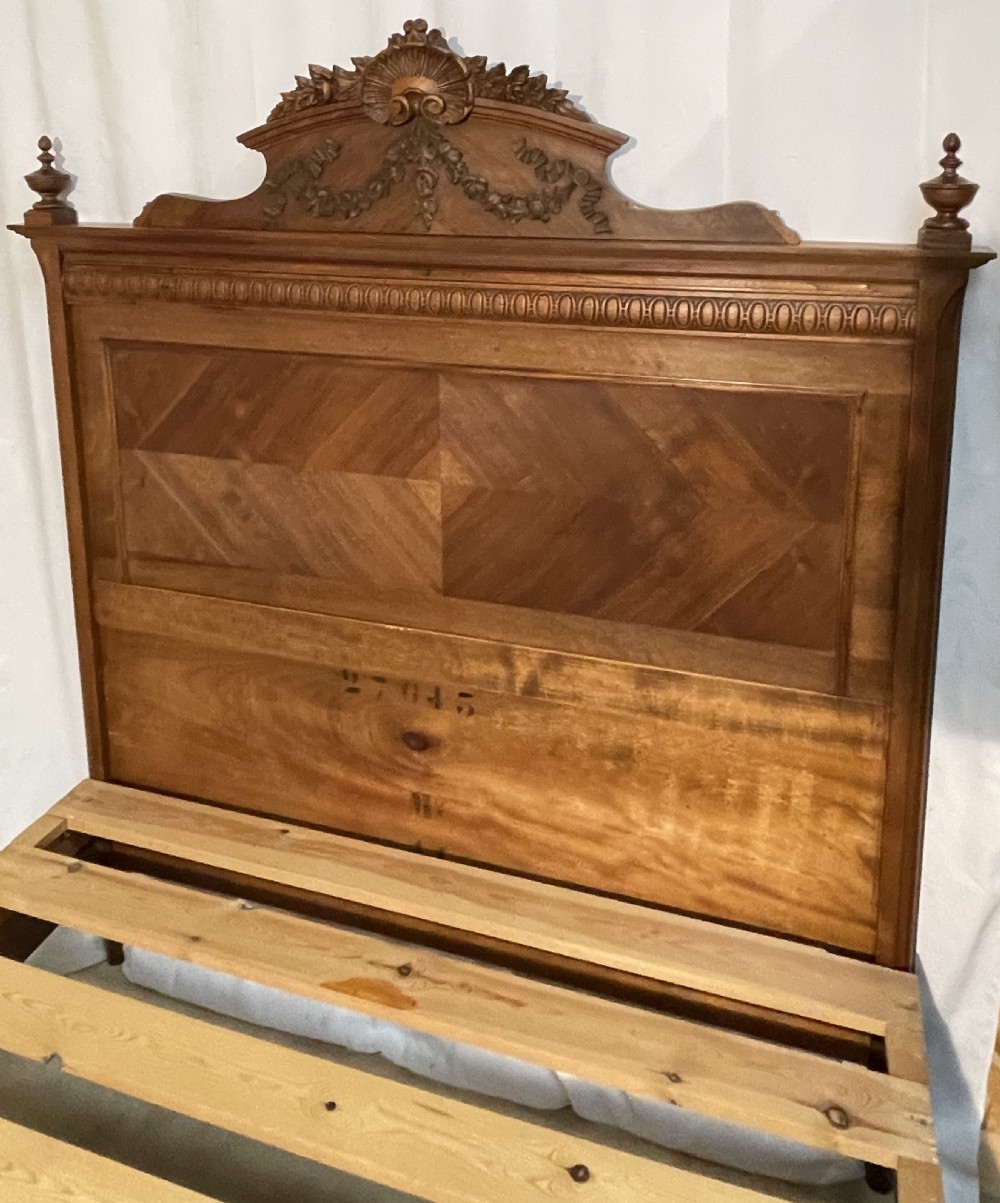 French Double Bed in Walnut View XI