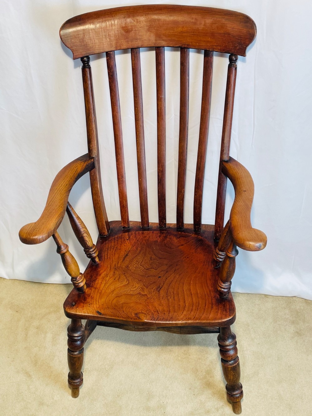Superb Windsor Lath Back Country Chair View IX