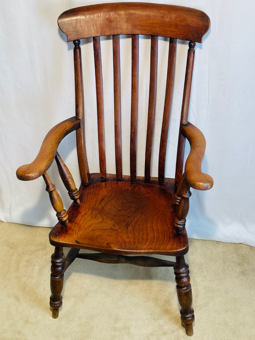 Superb Windsor Lath Back Country Chair View X