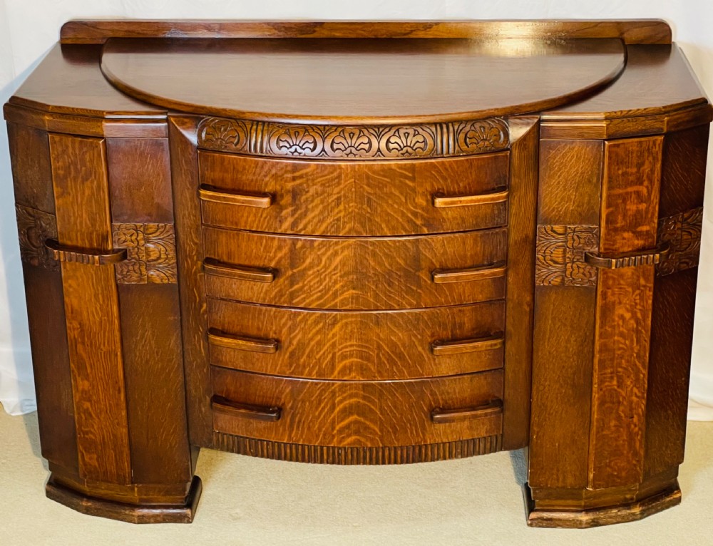 Substantial Quality Oak Sideboard 1920’s View IV