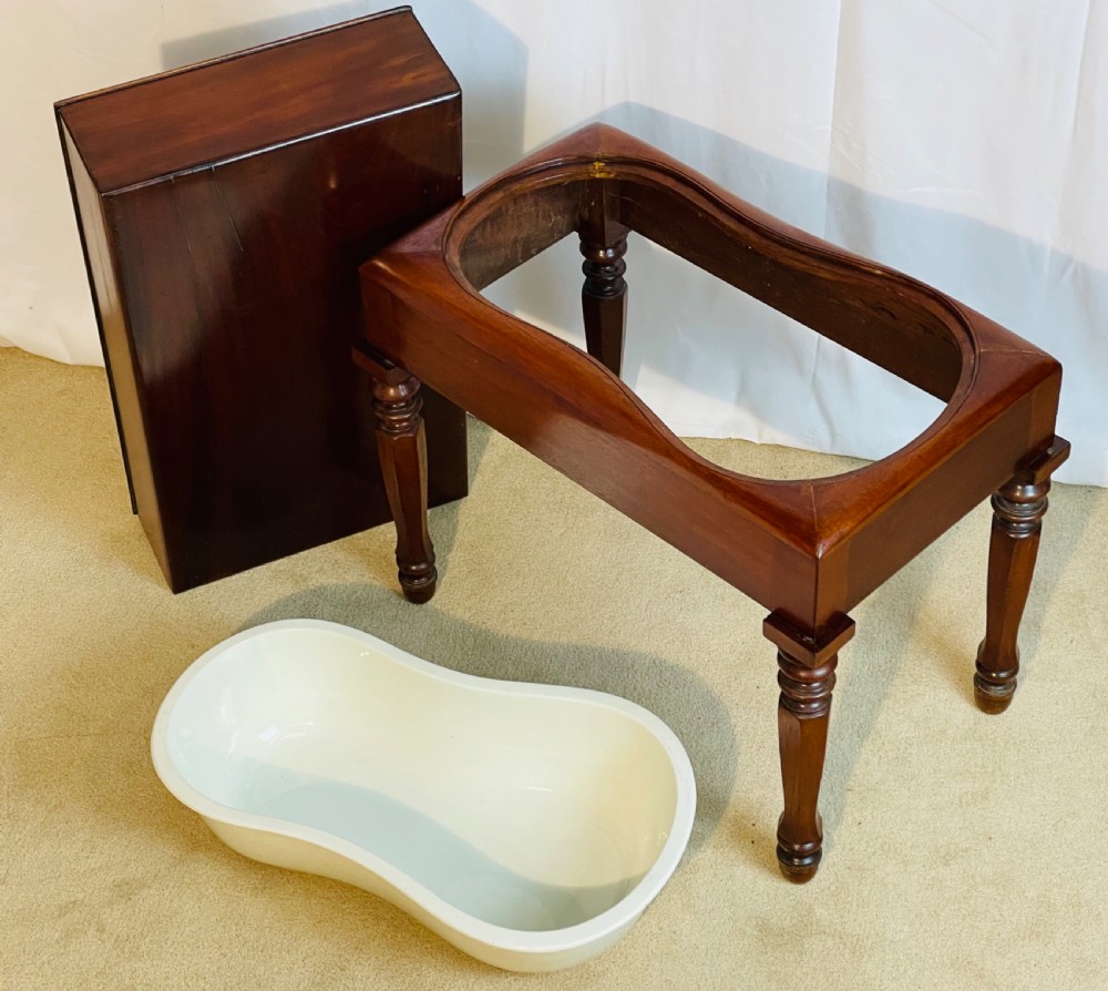Quality Early Victorian Mahogany Stool Bidet View XIV