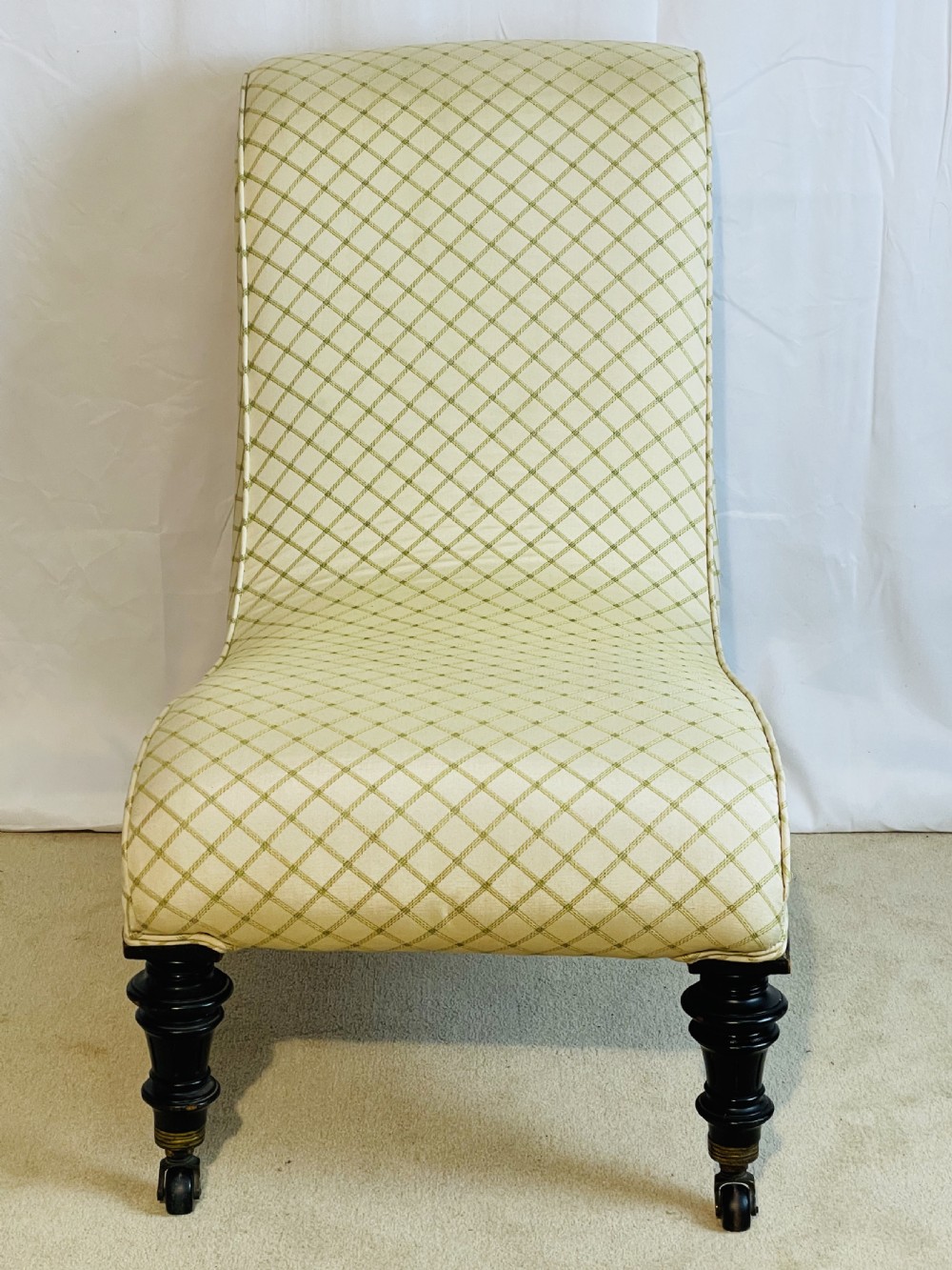 Victorian Aesthetic Period Slipper Nursing Chair  View III