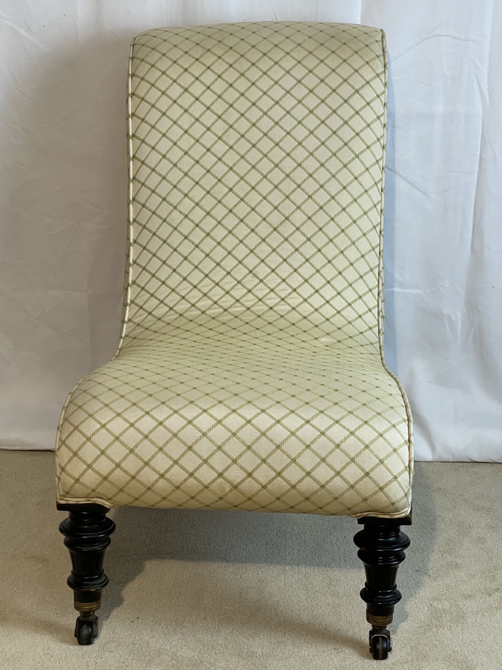 Victorian Aesthetic Period Slipper Nursing Chair  View IV