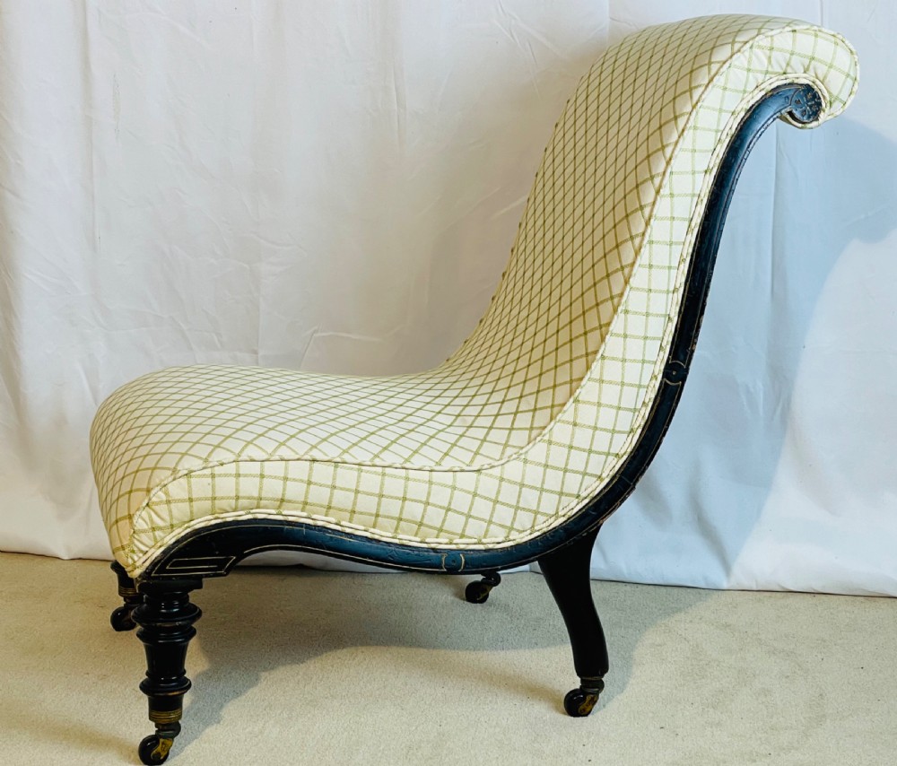 Victorian Aesthetic Period Slipper Nursing Chair  View V