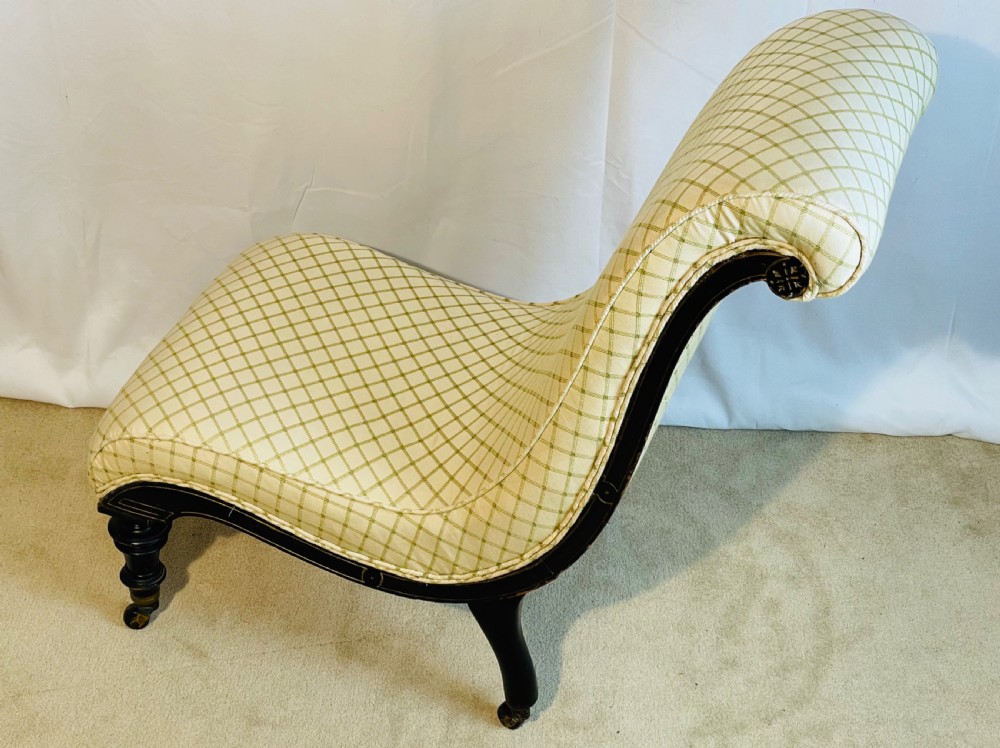 Victorian Aesthetic Period Slipper Nursing Chair  View VI