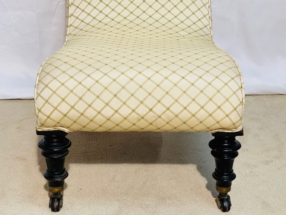 Victorian Aesthetic Period Slipper Nursing Chair  View XII