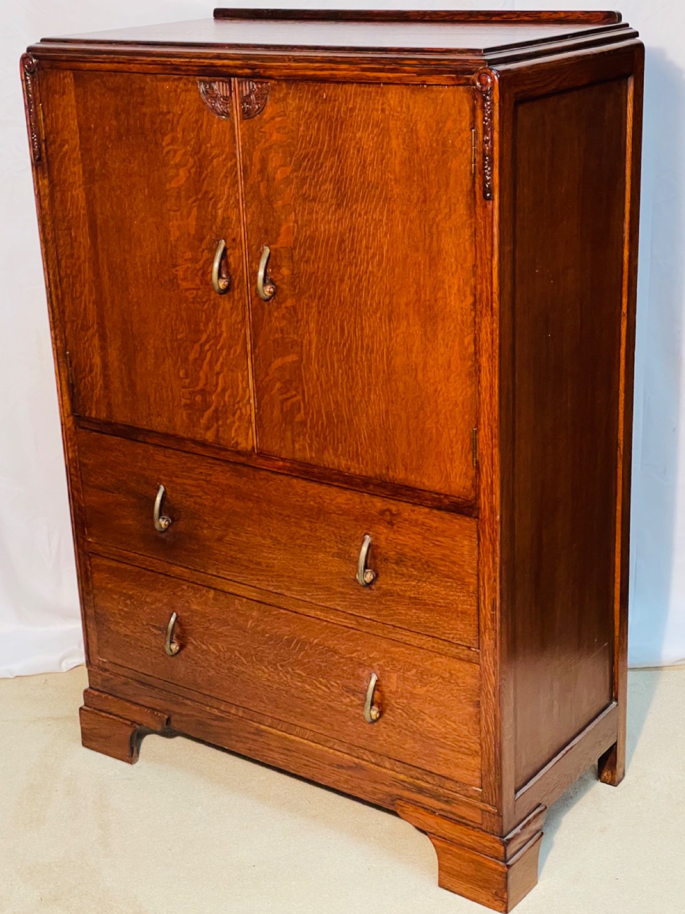 Oak Tallboy Cabinet View IV