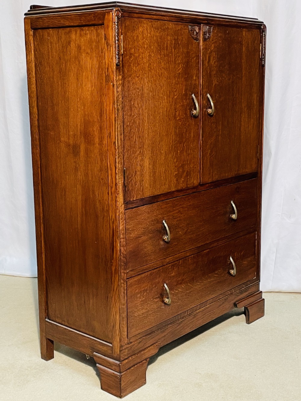 Oak Tallboy Cabinet View V