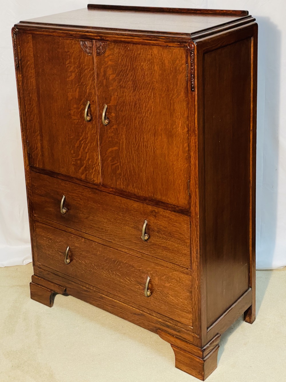Oak Tallboy Cabinet View VI