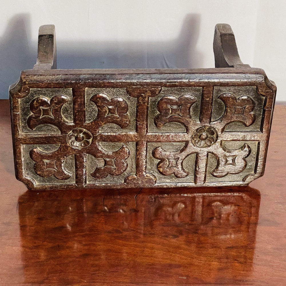 Small Victorian Folk Art Carved Stool View III