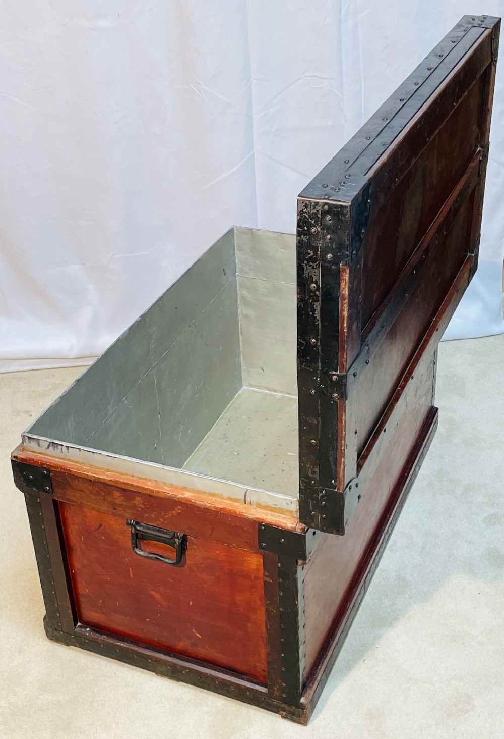 The Marshall Zinc Lined Campaign Trunk View V