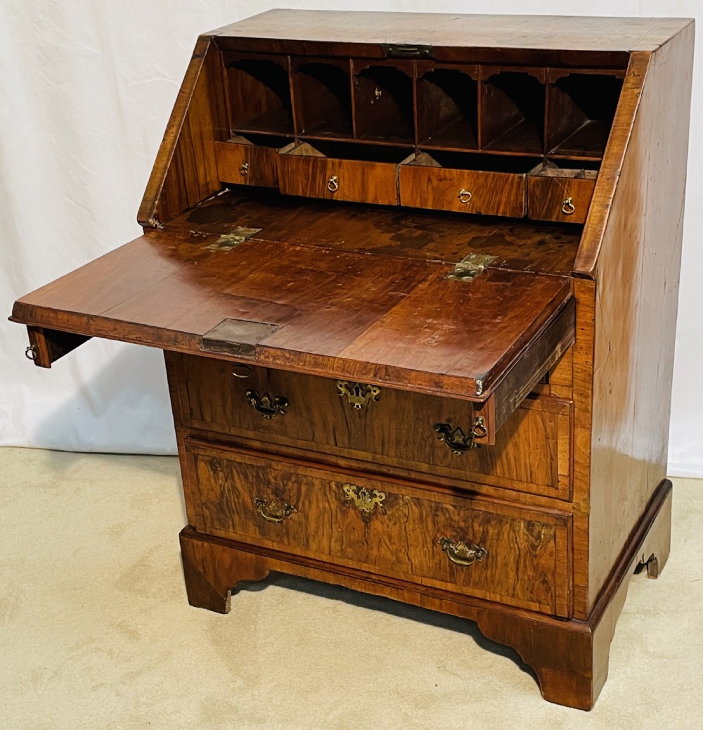 Georgian Walnut Country Bureau View V