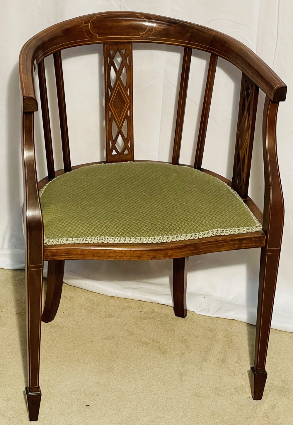Edwardian Inlaid Desk Chair