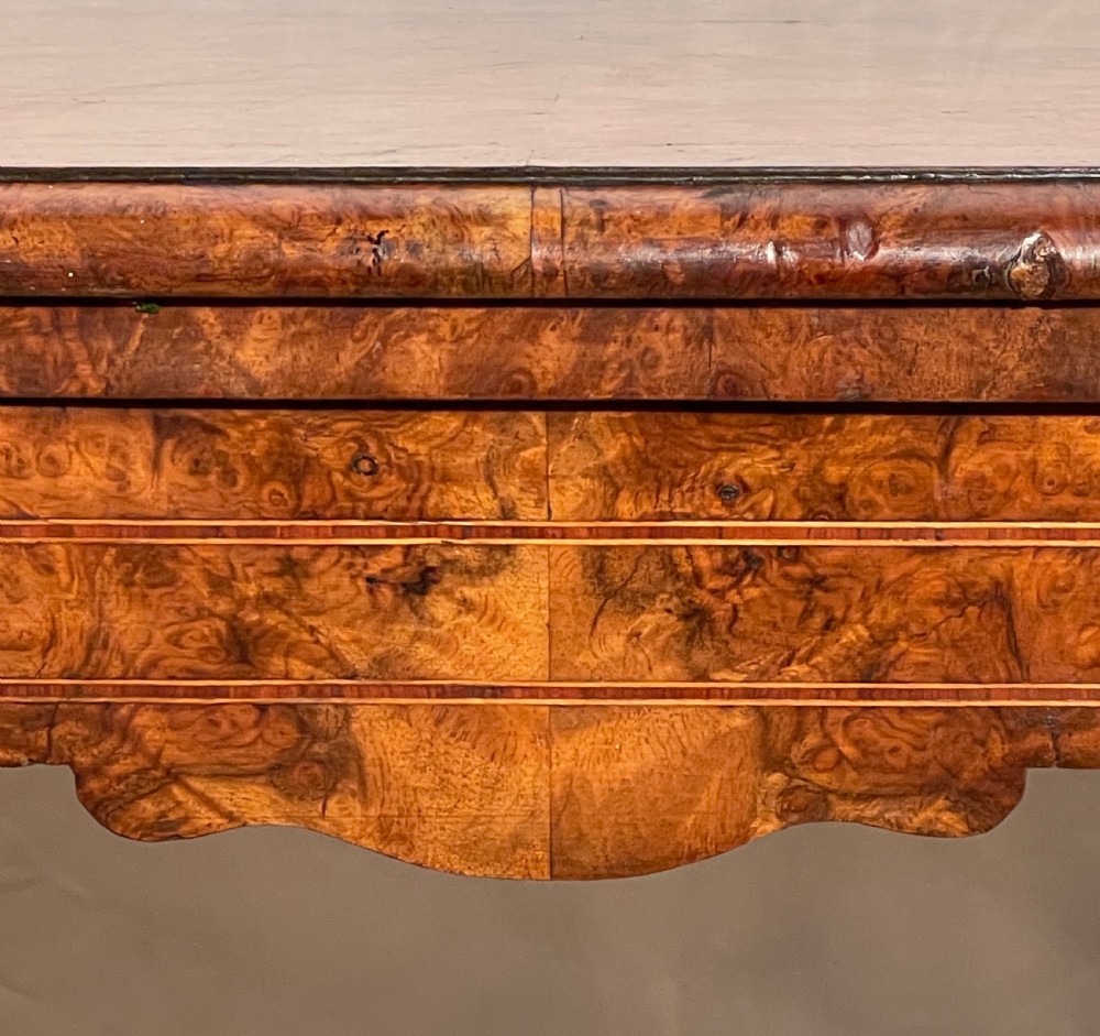 Victorian Burr Walnut & Inlaid Card Table View VI