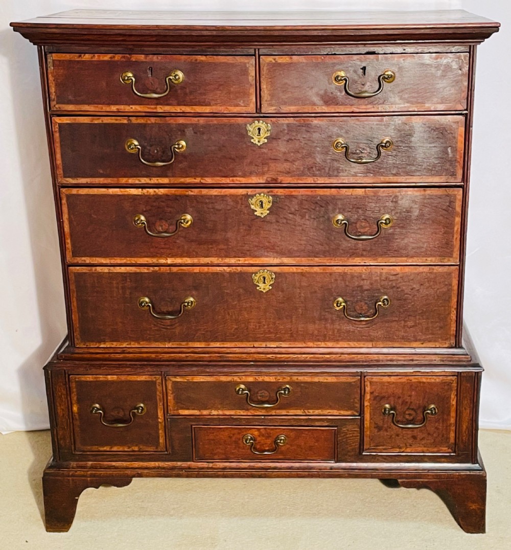 18th Century Oak Chest of Drawers on Stand. View II